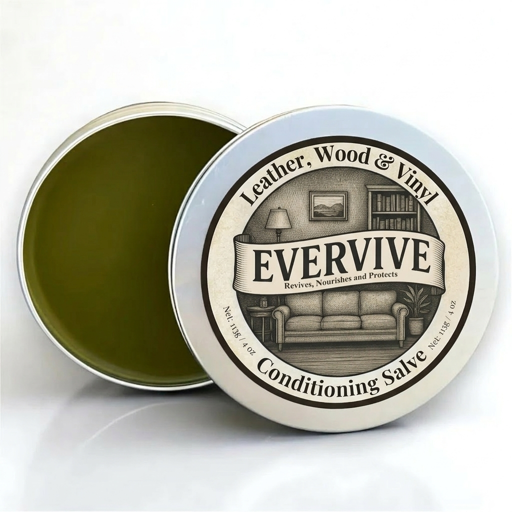 Leather & Furniture Repair Salve + Applicator Brush
